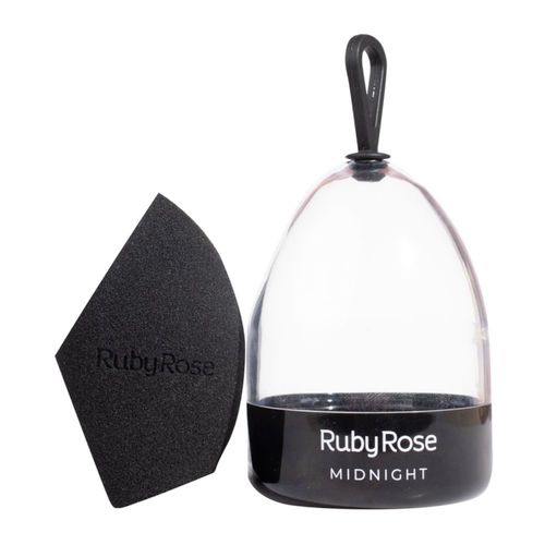 Esponja de Maquiagem Midnight Ruby Rose Cor Preta Esponja de Maquiagem Midnight Ruby Rose Cor Preta