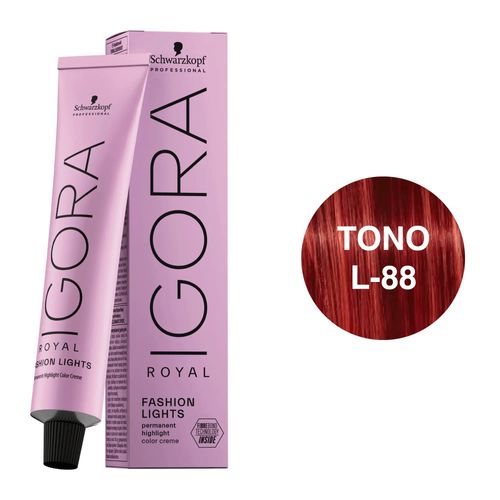 Coloração Igora Royal Ir - L-88 Fashion Lights Vermelho 60ml Coloração Igora Royal Ir - L-88 Fashion Lights Vermelho 60ml