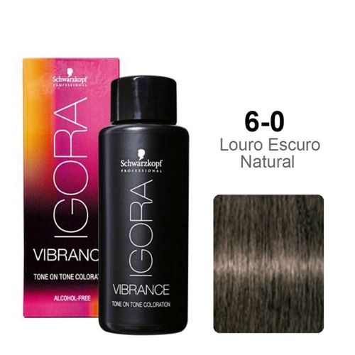 Coloração Schwarzkopf Professional Igora Vibrance 6-0 60ml