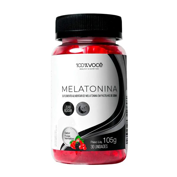Melatonina 100% Você Sabor Frutas Vermelhas 30 Gomas