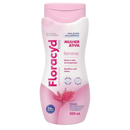 Sabonete Íntimo Floracyd Femme 200Ml