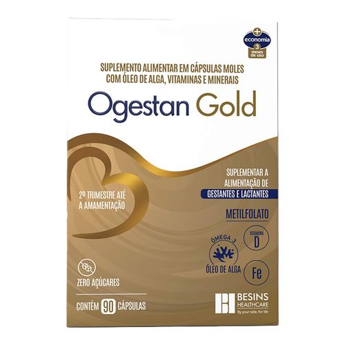 Suplemento Alimentar Ogestan Gold 90 Cápsulas