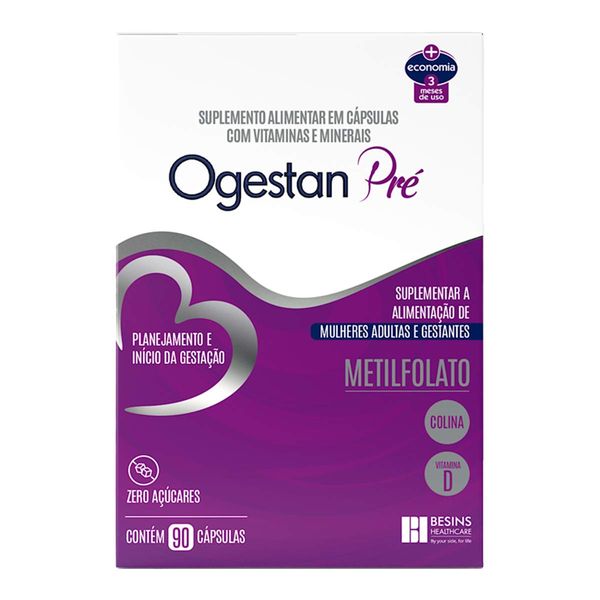 Suplemento Alimentar Ogestan Pré 90 Cápsulas