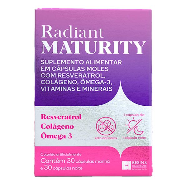 Suplemento Radiant Maturity 30 Cápsulas Manhã + 30 Noite