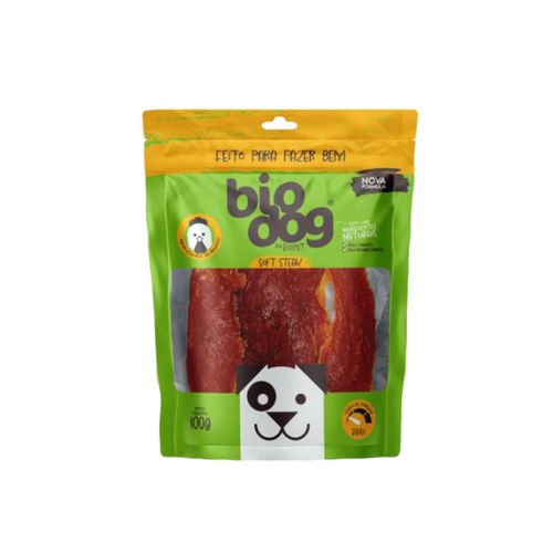 Petisco Gourmet Bio Dog Soft Steak- para Cães- Frango-100g