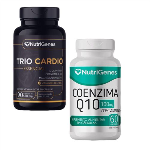 Trio Cardio + Coenzima Q10 Coq10 - Nutrigenes Trio Cardio + Coenzima Q10 Coq10 - Nutrigenes