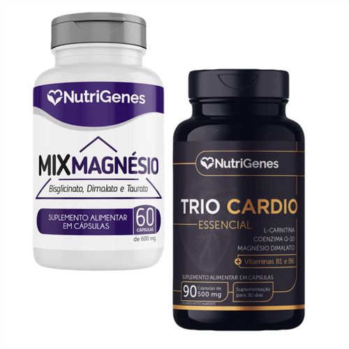 Trio Cardio + Mix Magnésio - Nutrigenes Trio Cardio + Mix Magnésio - Nutrigenes
