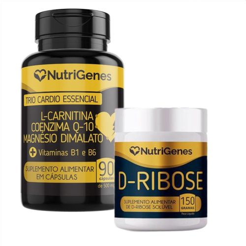 Kit Solução De Sinatra - Trio Cardio + D- Ribose Nutrigenes Kit Solução De Sinatra - Trio Cardio + D- Ribose Nutrigenes
