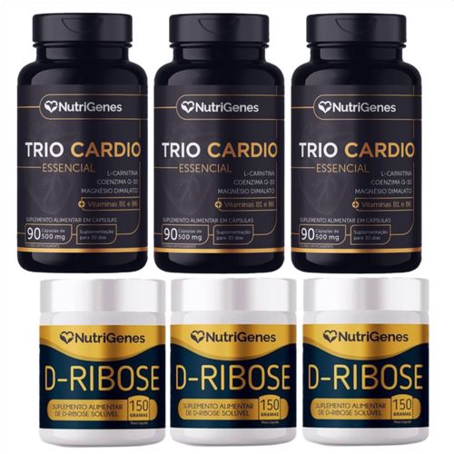 3x Solução De Sinatra - Trio Cardio + D- Ribose Nutrigenes 3x Solução De Sinatra - Trio Cardio + D- Ribose Nutrigenes