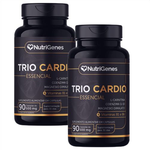 2x Trio Cardio- Magnésio- COQ10- L- Carnitina- Nutrigenes 2x Trio Cardio- Magnésio- COQ10- L- Carnitina- Nutrigenes