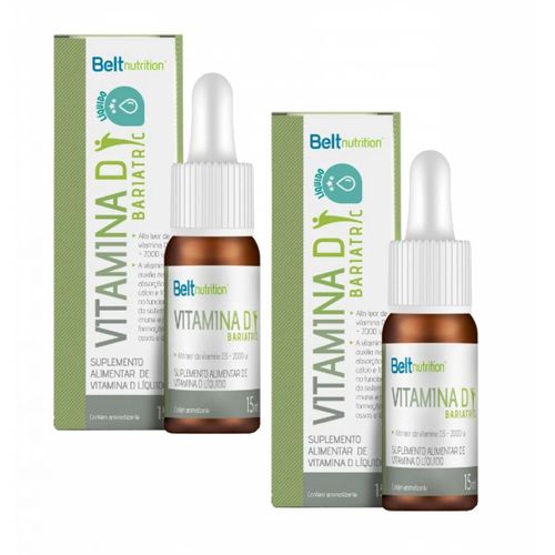 2x Vitamina D3 Belt Bariatric- 15 ml- 2.000ui cada 2 Gotas 2x Vitamina D3 Belt Bariatric- 15 ml- 2.000ui cada 2 Gotas