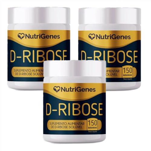 3x D Ribose - Pré Treino - ATP - Nutrigenes - 150gr 3x D Ribose - Pré Treino - ATP - Nutrigenes - 150gr
