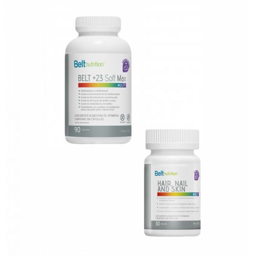 Belt +23 Soft Max 90 Caps.+ Belt Hair Plus 30 Caps. Belt +23 Soft Max 90 Caps.+ Belt Hair Plus 30 Caps.