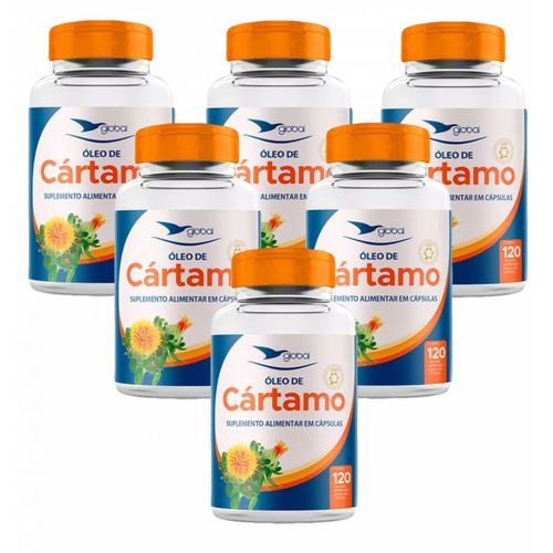 6x Óleo De Cártamo- 1000mg por Cápsula- 120 Caps. Global 6x Óleo De Cártamo- 1000mg por Cápsula- 120 Caps. Global