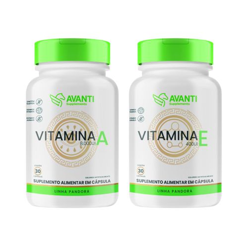 Kit Vitamina A + E Suplemento Alimentar - Avanti Supplements Kit Suplemento Alimentar A + E Kit Vitamina A + E Suplemento Alimentar - Avanti Supplements Kit Suplemento Alimentar A + E