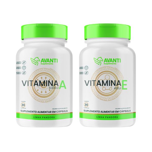 Kit Vitamina A + E Suplemento Alimentar - Avanti Supplements Kit Suplemento Alimentar A + E