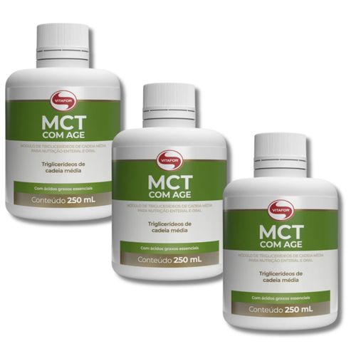 KIT 3 MCT com AGE 250ml Vitafor