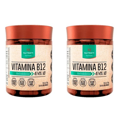 Kit 2 Tryptophan 190mg Aminoácidos L-Triptofano 60 Caps Nutrify Sem Sabor