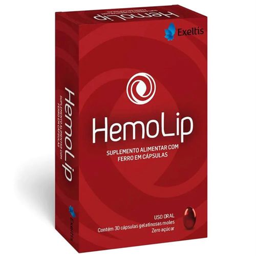 Suplemento Alimentar Hemolip a Base de Ferro 30cps