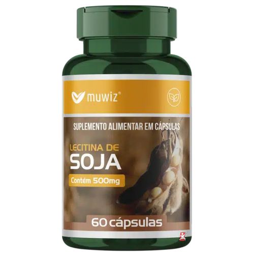 LECITINA DE SOJA 500MG SAUDE E BEM ESTAR 60 CAPSULAS - MUWIZ LECITINA DE SOJA 500MG SAUDE E BEM ESTAR 60 CAPSULAS - MUWIZ