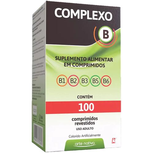 COMPLEXO B 100 COMPRIMIDOS – ARTE NATIVA COMPLEXO B 100 COMPRIMIDOS – ARTE NATIVA