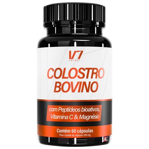 COLOSTRO BOVINO + PEPTÍDEOS BIOATIVOS + VITAMINA C + MAGNÉSIO 60 CAPS - V7 ENERGY COLOSTRO BOVINO + PEPTÍDEOS BIOATIVOS + VITAMINA C + MAGNÉSIO 60 CAPS - V7 ENERGY