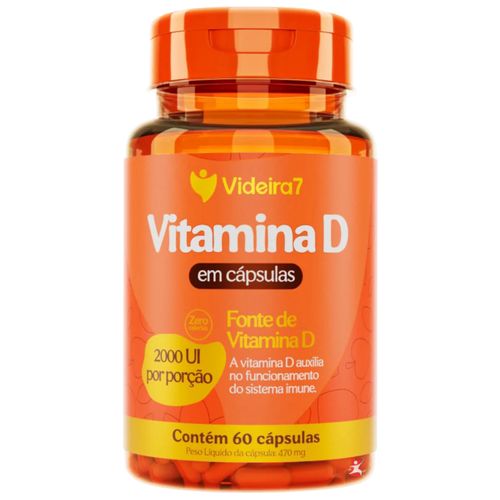 VITAMINA D 2000UI POR CAPSULA COLECALCIFEROL(D3) 1 AO DIA 60 CAPSULAS - VIDEIRA 7 VITAMINA D 2000UI POR CAPSULA COLECALCIFEROL(D3) 1 AO DIA 60 CAPSULAS - VIDEIRA 7