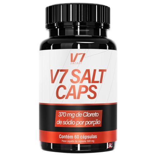 V7 SALT CAPS CLORETO DE SÓDIO MANTENHA O RITMO 60 CAPSULAS - V7 ENERGY V7 SALT CAPS CLORETO DE SÓDIO MANTENHA O RITMO 60 CAPSULAS - V7 ENERGY