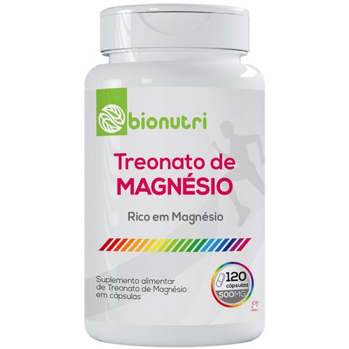TREONATO DE MAGNÉSIO CONCENTRADO 100% IDR 120 CÁPSULAS – BIONUTRI