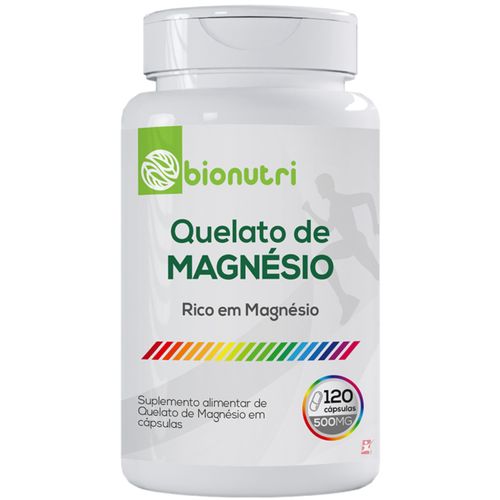 QUELATO DE MAGNÉSIO CONCENTRADO 100% IDR 120 CÁPSULAS – BIONUTRI QUELATO DE MAGNÉSIO CONCENTRADO 100% IDR 120 CÁPSULAS – BIONUTRI