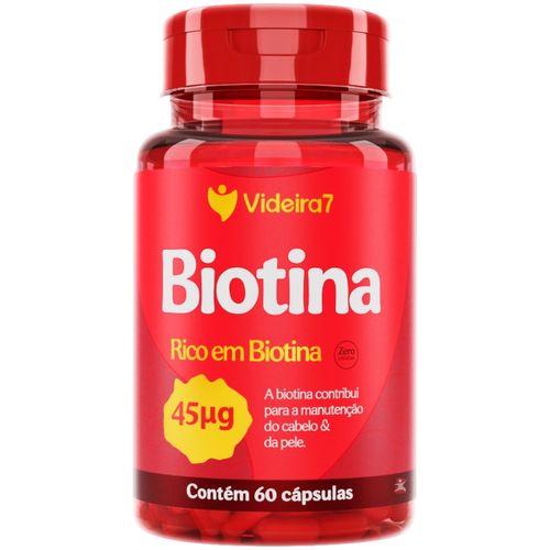 BIOTINA 45MCG 150% DA IDR 1 CÁPSULA AO DIA 60 CÁPSULAS – VIDEIRA7 BIOTINA 45MCG 150% DA IDR 1 CÁPSULA AO DIA 60 CÁPSULAS – VIDEIRA7