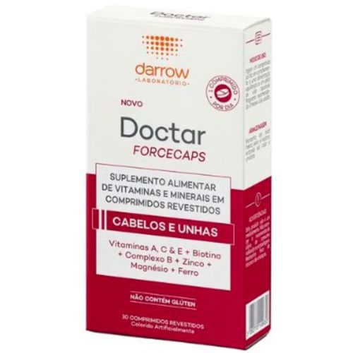 Suplemento Alimentar para Cabelos e Unhas Darrow Doctar Forcecaps 30cps