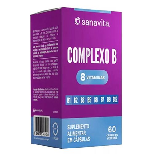 Suplemento Alimentar Complexo B Sanavita 60cps Suplemento Alimentar Complexo B Sanavita 60cps