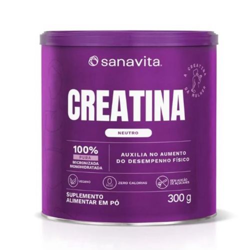 Creatina 100% Pura - 300g - Sanavita