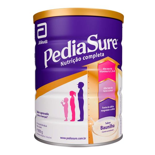 Fórmula Pediátrica Para Nutrição Pediasure Baunilha 850G