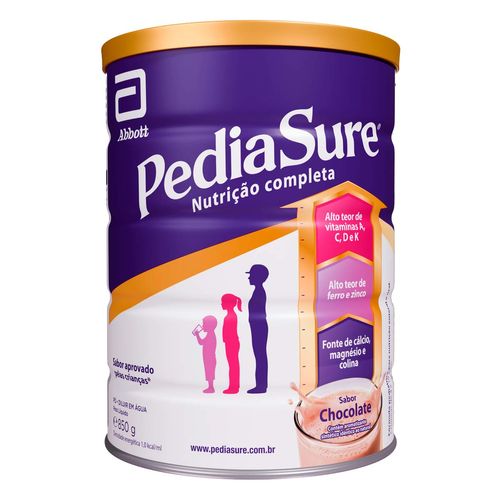 Fórmula Pediátrica Para Nutrição Pediasure Chocolate 850G
