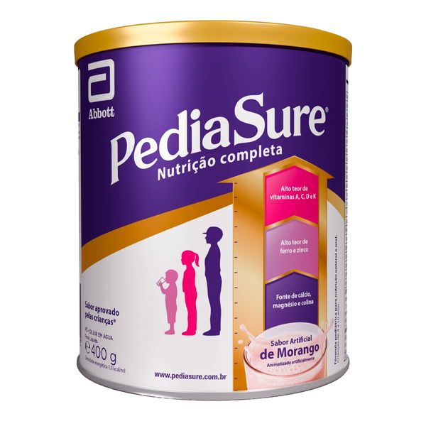 Fórmula Pediátrica Para Nutrição Pediasure Morango 400g