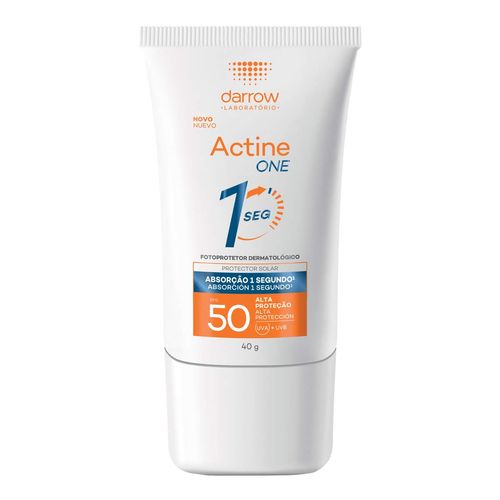 Protetor Solar Facial Darrow Actine Fps 50 One Sem Cor 40G