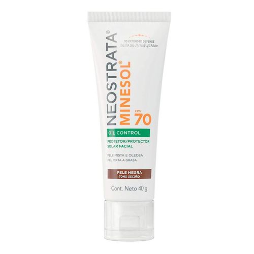 Protetor Solar Facial Neostrata Fps 70 Minesol Oil Control Pele Negra 40G