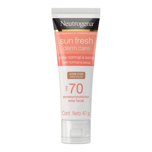 Protetor Solar Facial Neutrogena Sun Fresh Derm Care 70 Fps 40G