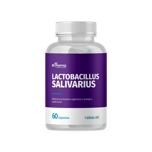 Lactobacillus Salivarius - 1 bilhão UFC 60 Cápsulas