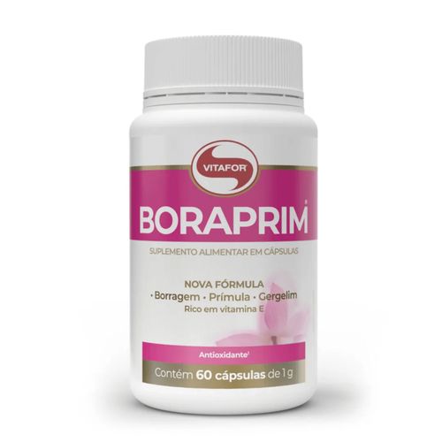 Boraprim 60 Cápsulas Vitafor Omega 6 Borragem Prímula Boraprim 60 Cápsulas Vitafor Omega 6 Borragem Prímula
