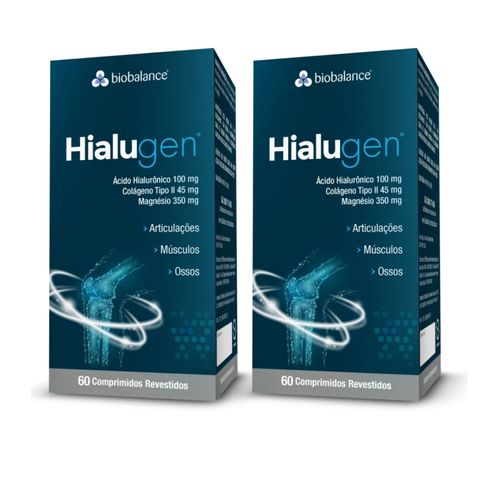 Kit 2 Hialugen Magnésio Colágeno Ácido Hialurônico Biobalance Sem Sabor