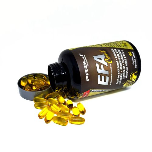 Kit com 2 EFA Cont Ácidos Graxos Essenciais 1000mg 180 cápsulas Prolj Nutritional EFA CONT 1000MG 90 CÁPSULAS SOFGEL KIT 2