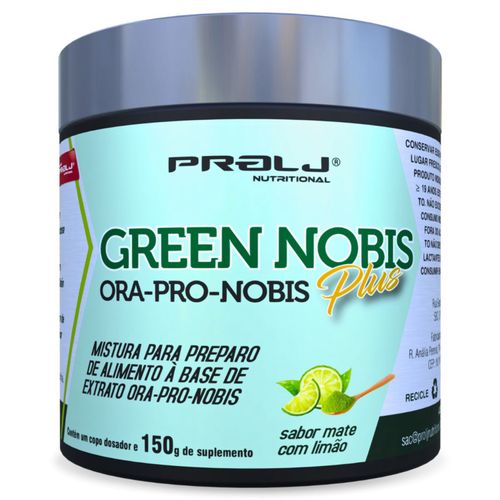 Green Nobis Ora-Pro-Nobis em pó 150g Prolj Nutritional GREEN NOBIS ORA PRO NOBIS EM PÓ Green Nobis Ora-Pro-Nobis em pó 150g Prolj Nutritional GREEN NOBIS ORA PRO NOBIS EM PÓ