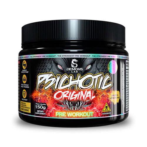 Pré-Treino Psichotic Originl 150g Fruit Punch Demons Lab Pré-Treino Psichotic Originl 150g Fruit Punch Demons Lab