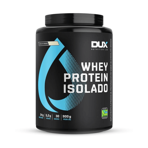 Whey Protein Isolado BCAAs Todos Sabores 900g Dux Nutrition Chocolate Branco Whey Protein Isolado BCAAs Todos Sabores 900g Dux Nutrition Chocolate Branco