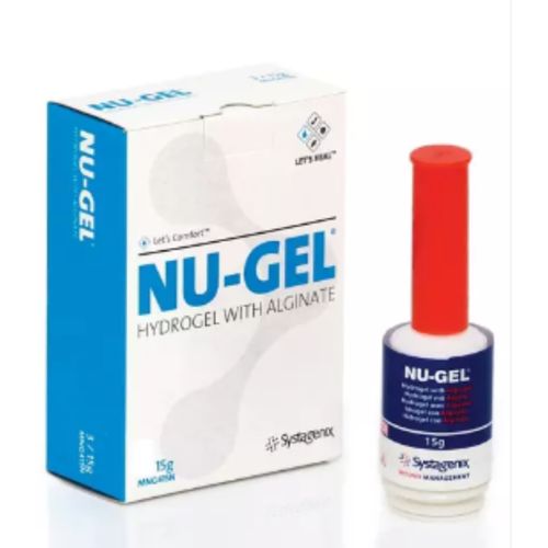 Nu-Gel Hidrogel 15g com alginato de sódio (1 unidade) - Systagenix Nu-Gel Hidrogel 15g com alginato de sódio (1 unidade) - Systagenix