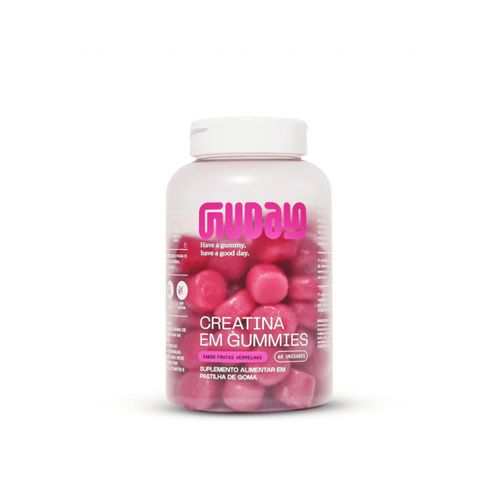 Creatina Monohidratada 60 Gummies Guday Frutas Verrnelhas