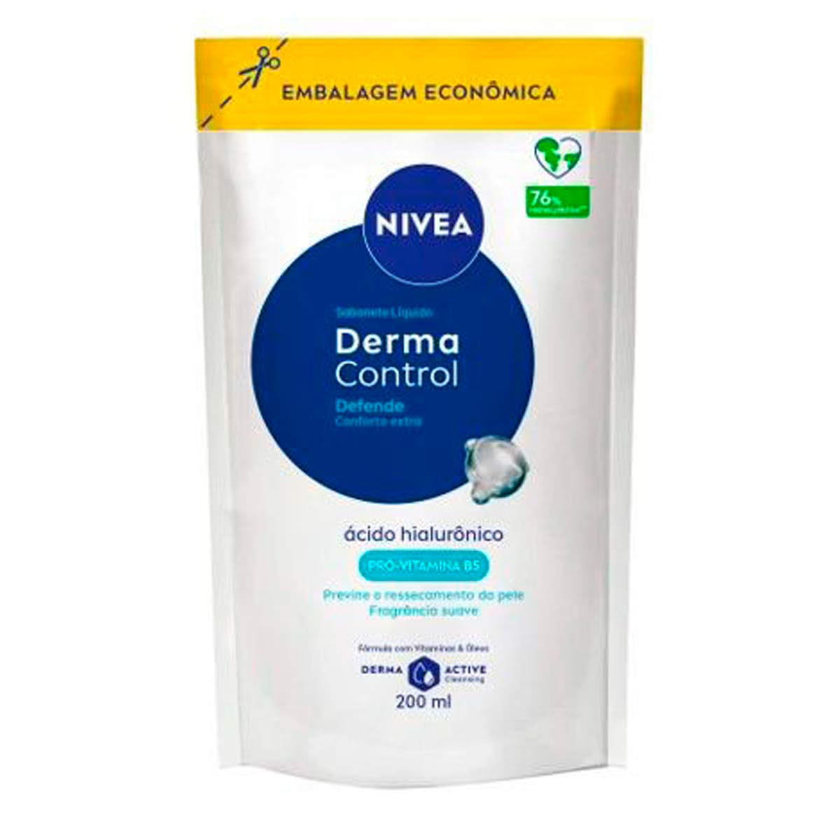 Sabonete Liquido Suave Nivea Derma Control Defende 200ml Refil